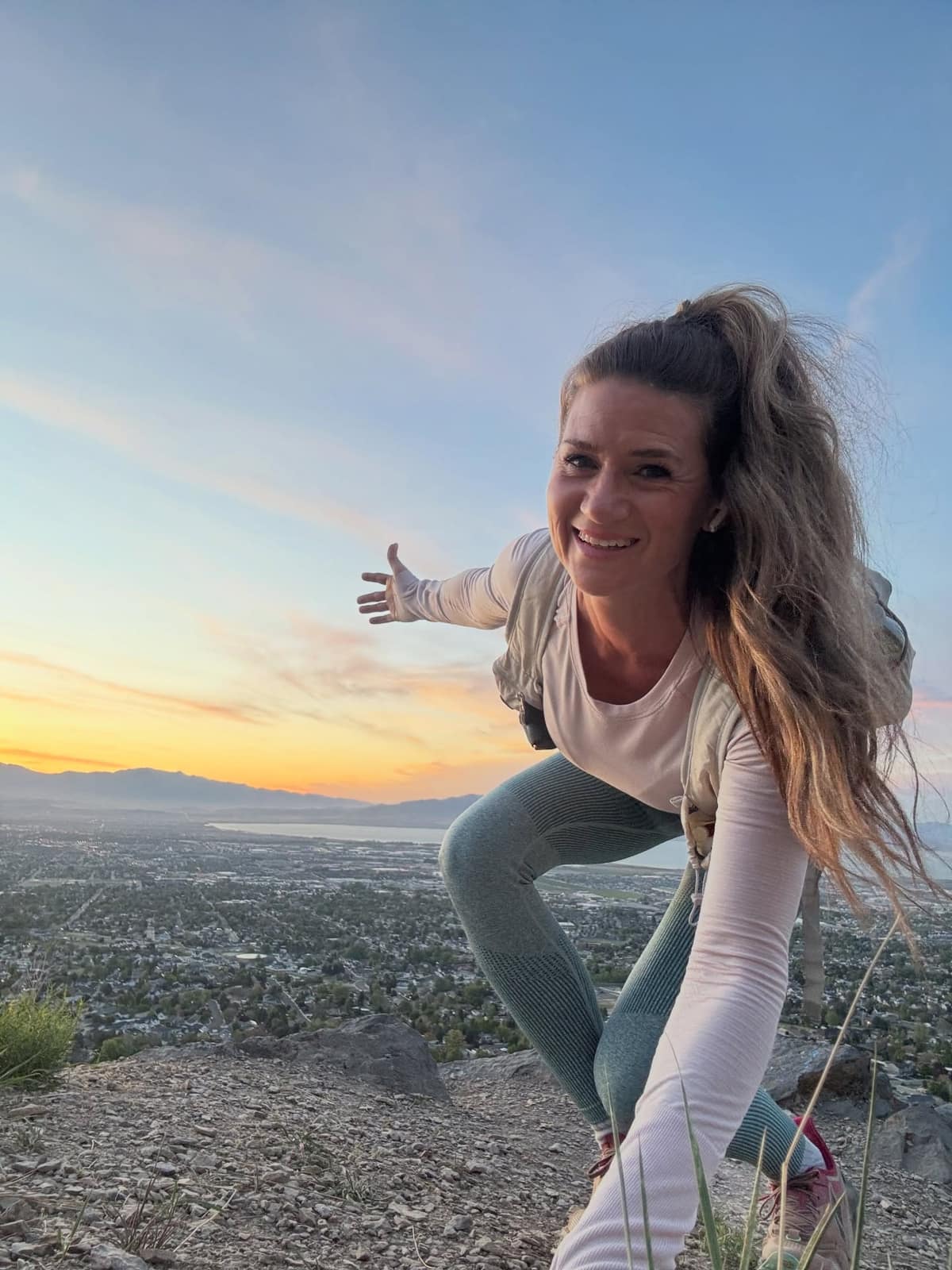 The benches at sunset, a trail Sarah Heiner loves